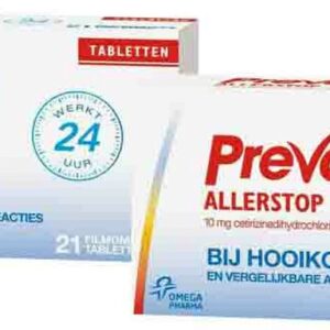 2x Prevalin Allerstop Cetirizine 21 tabletten