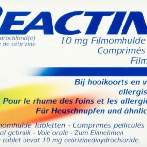Reactine Allergietabletten Cetirizine 10 mg - 2 x 11 tabletten