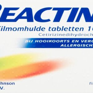 Reactine Allergietabletten Cetirizine 10 mg - 7 tabletten