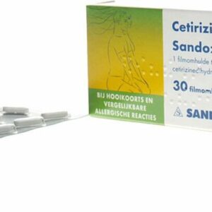 Sandoz Allergietabletten Cetirizine 1HCI 10 mg - 3 x 30 tabletten