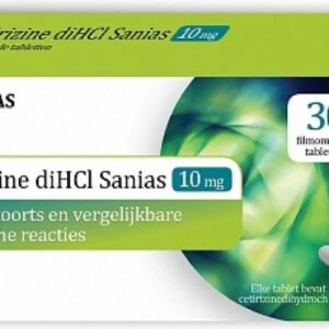 Sanias Allergietabletten Cetirizine diHCI 10 mg - 2 x 30 tabletten